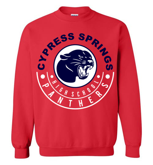 Cypress Springs High School Panthers Red Sweatshirt 19