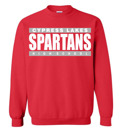 Cypress Lakes High School Spartans Red Sweatshirt 98