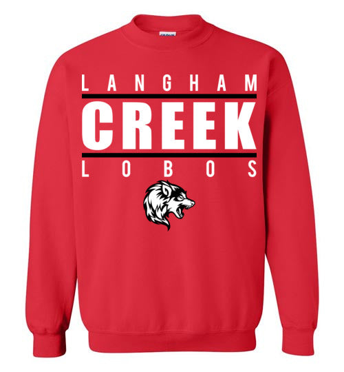 Langham Creek High School Lobos Red Sweatshirt 07