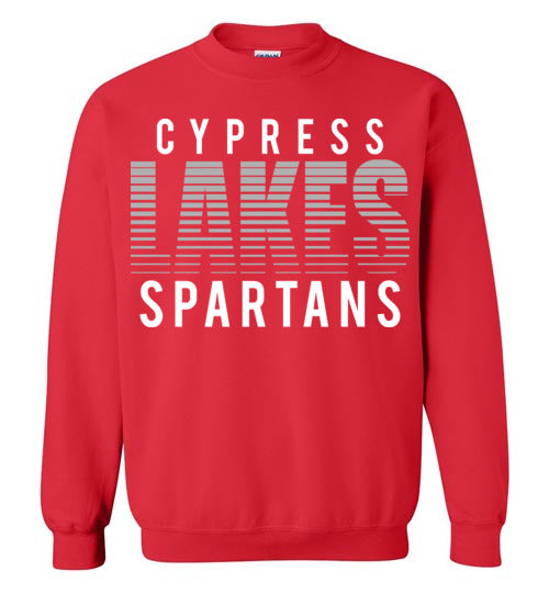 Cypress Lakes High School Spartans Red Sweatshirt 24
