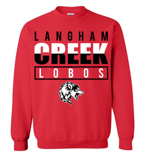 Langham Creek High School Lobos Red Sweatshirt 29