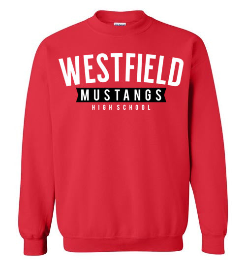 Westfield High School Mustangs Red Sweatshirt 21