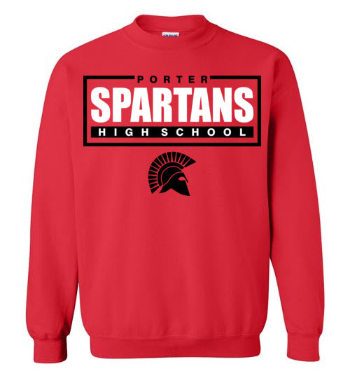 Porter High School Spartans Red Sweatshirt 49