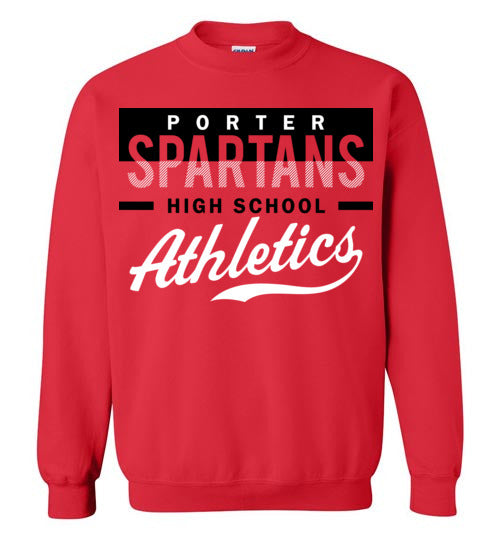 Porter High School Spartans Red Sweatshirt 48