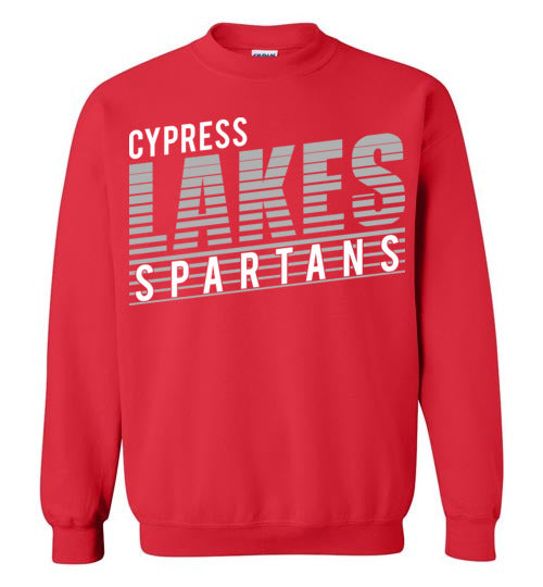 Cypress Lakes High School Spartans Red Sweatshirt 32