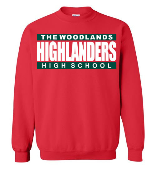 The Woodlands High School Highlanders Red Sweatshirt 98