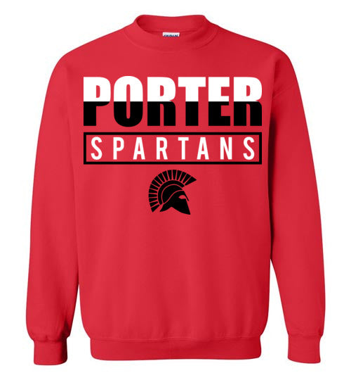 Porter High School Spartans Red Sweatshirt 29