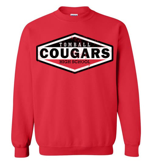 Tomball High School Cougars Red Sweatshirt 09