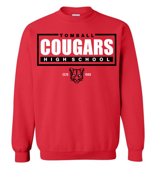 Tomball High School Cougars Red Sweatshirt 49