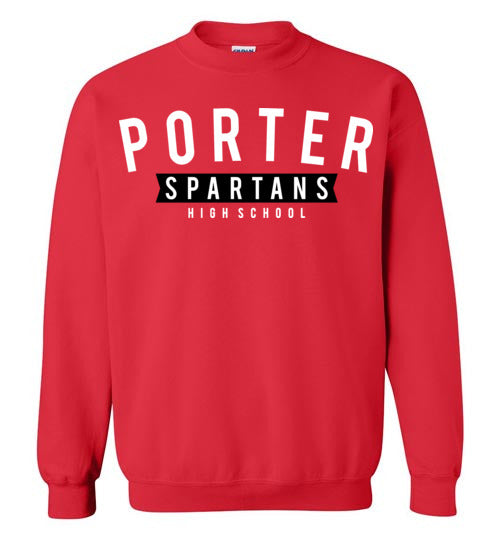 Porter High School Spartans Red Sweatshirt 21