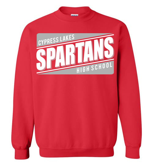 Cypress Lakes High School Spartans Red Sweatshirt 84