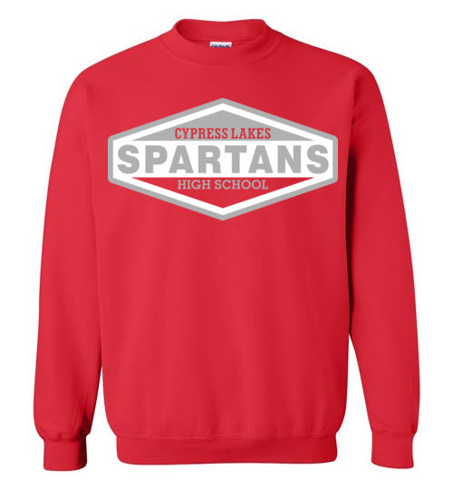 Cypress Lakes High School Spartans Red Sweatshirt 09