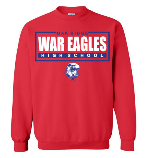 Oak Ridge High School War Eagles Red Sweatshirt 49