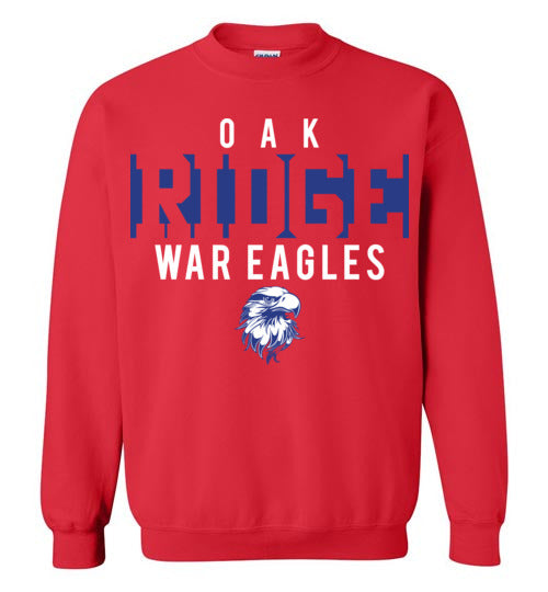 Oak Ridge High School War Eagles Red Sweatshirt 06