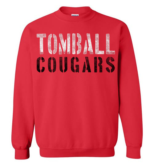 Tomball High School Cougars Red Sweatshirt 17