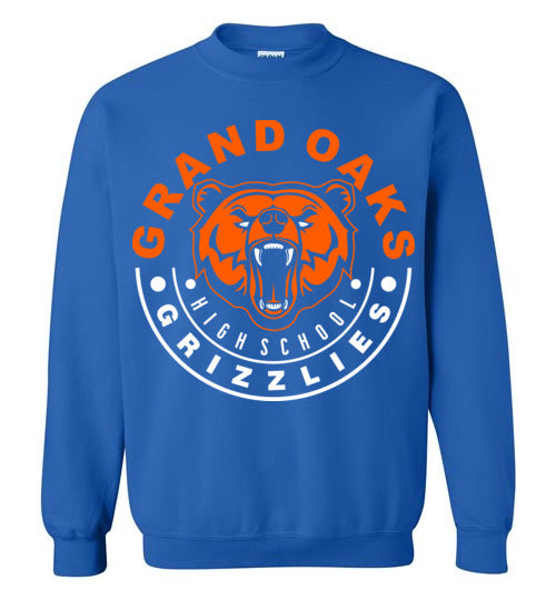 Grand Oaks High School Grizzlies Royal Blue Sweatshirt 19