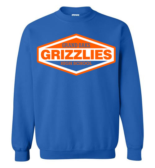 Grand Oaks High School Grizzlies Royal Blue Sweatshirt 09