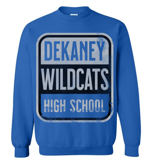 Dekaney High School Wildcats Royal Blue Sweatshirt 01