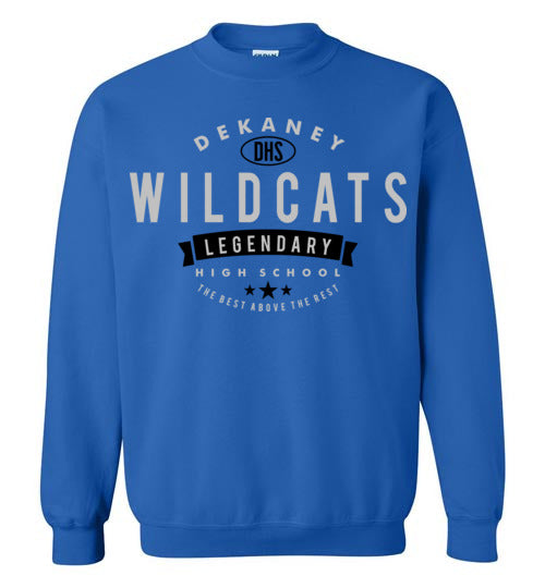 Dekaney High School Wildcats Royal Blue Sweatshirt 44