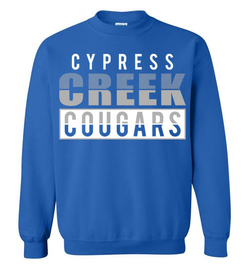 Cypress Creek High School Cougars Royal Blue Sweatshirt 31