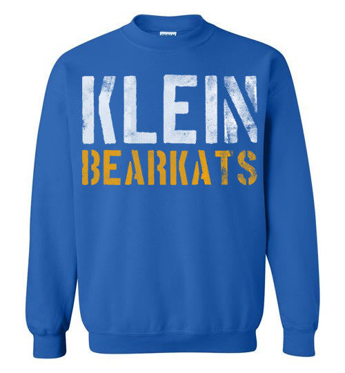 Klein Bearkats - Design 17 - Royal Blue Sweatshirt