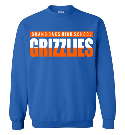 Grand Oaks High School Grizzlies Royal Blue Sweatshirt 25