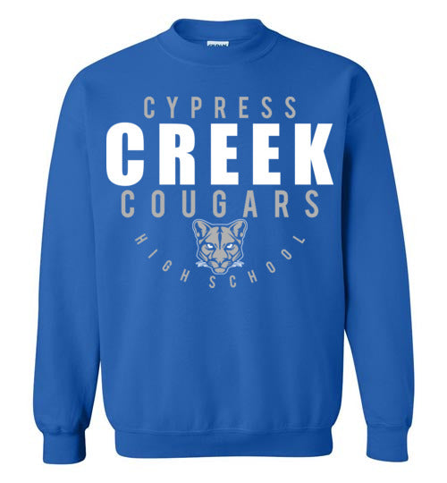 Cypress Creek High School Cougars Royal Blue Sweatshirt 12