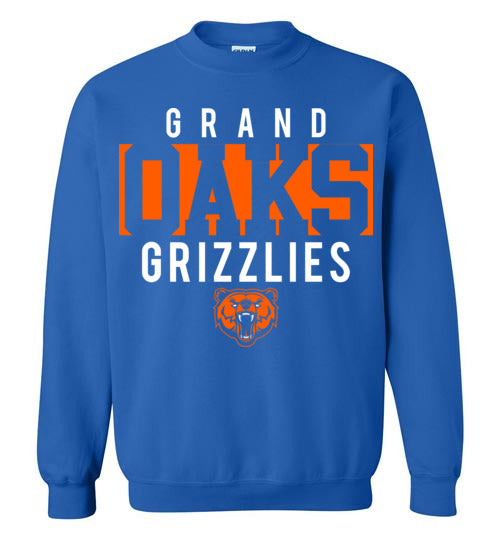 Grand Oaks High School Grizzlies Royal Blue Sweatshirt 06