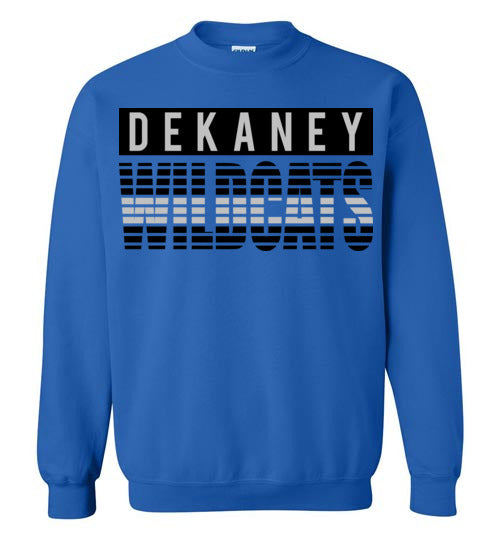 Dekaney High School Wildcats Royal Blue Sweatshirt 35