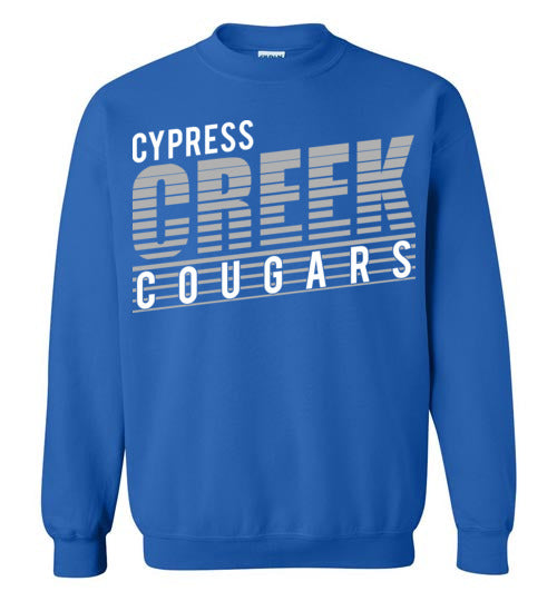 Cypress Creek High School Cougars Royal Blue Sweatshirt 32