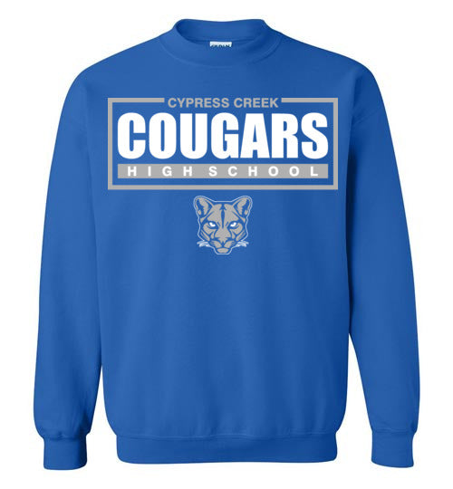 Cypress Creek High School Cougars Royal Blue Sweatshirt 49
