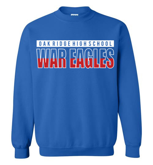 Oak Ridge High School War Eagles Royal Blue Sweatshirt 25