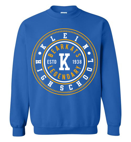 Klein Bearkats - Design 26 - Royal Blue Sweatshirt