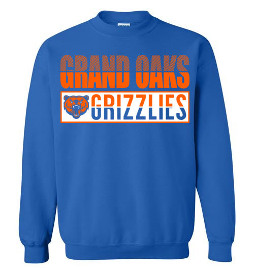 Grand Oaks High School Grizzlies Royal Blue Sweatshirt 31