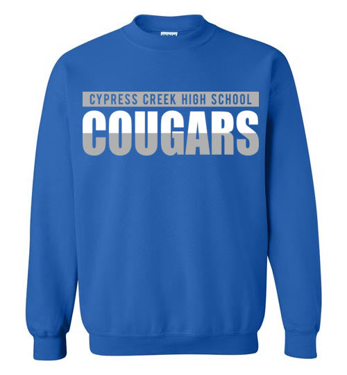 Cypress Creek High School Cougars Royal Blue Sweatshirt 25