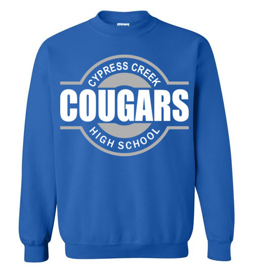Cypress Creek High School Cougars Royal Blue Sweatshirt 11