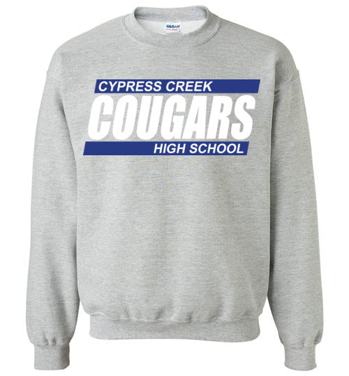 Cypress Creek High School Cougars Sports Grey Sweatshirt 72