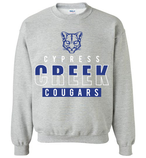Cypress Creek High School Cougars Sports Grey Sweatshirt 23