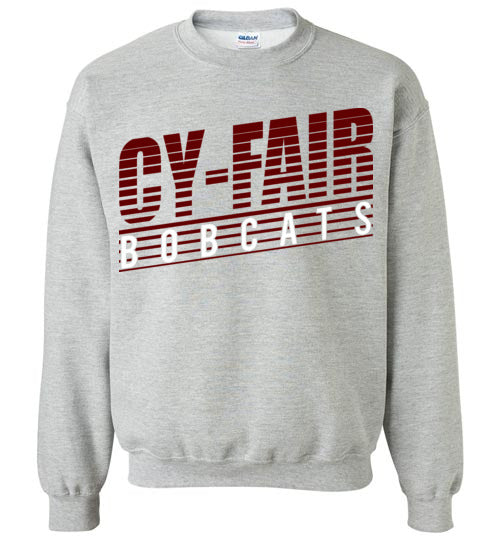 Cy-Fair High School Bobcats Sports Grey Sweatshirt 32