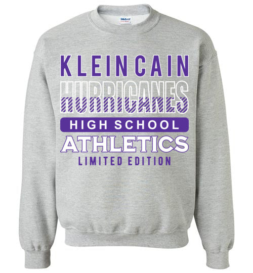 Klein Cain Hurricanes - Design 90 - Grey Sweatshirt