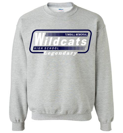 Tomball Memorial High School Wildcats Sports Grey Sweatshirt 10