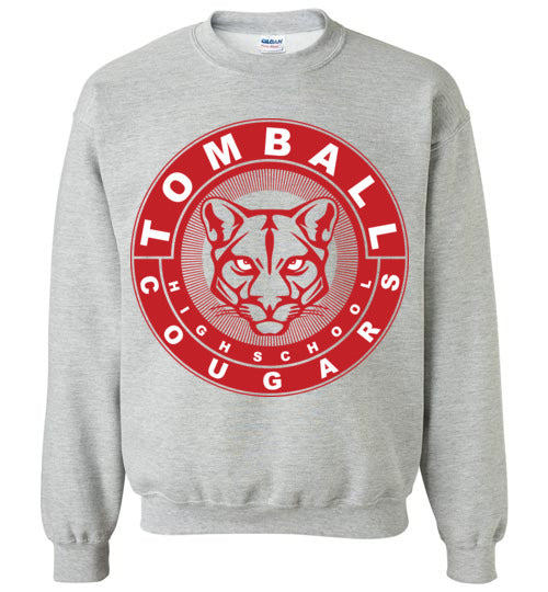 Tomball High School Cougars Sports Grey Sweatshirt 02