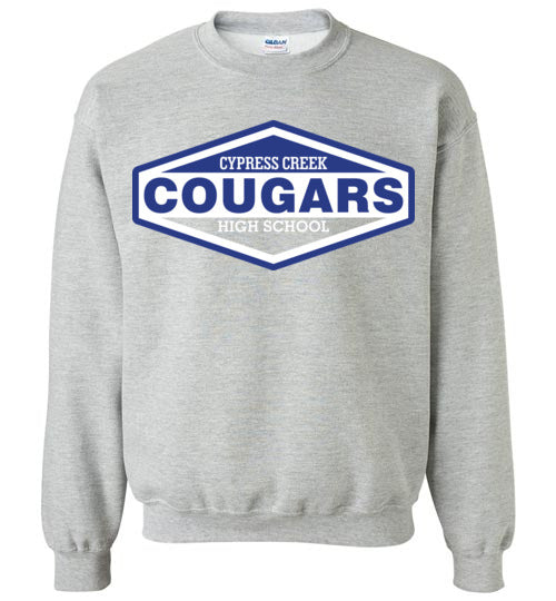 Cypress Creek High School Cougars Sports Grey Sweatshirt 09