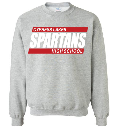 Cypress Lakes High School Spartans Sports Grey Sweatshirt 48