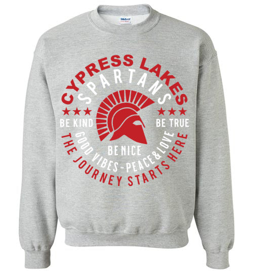 Cypress Lakes High School Spartans Sports Grey Sweatshirt 16