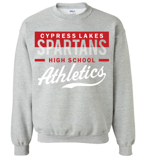 Cypress Lakes High School Spartans Sports Grey Sweatshirt 48