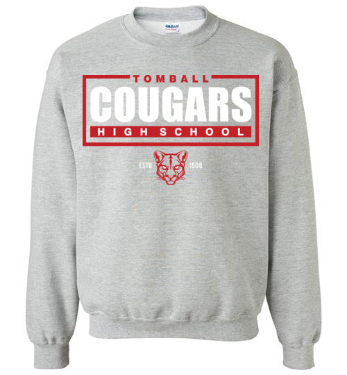 Tomball High School Cougars Sports Grey Sweatshirt 49