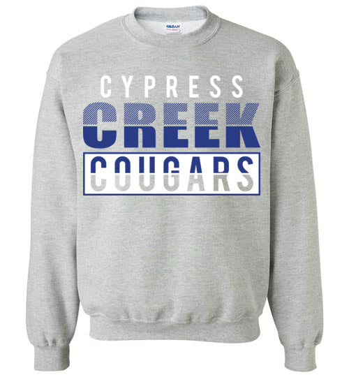Cypress Creek High School Cougars Sports Grey Sweatshirt 31