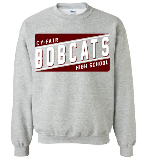 Cy-Fair High School Bobcats Sports Grey Sweatshirt 84