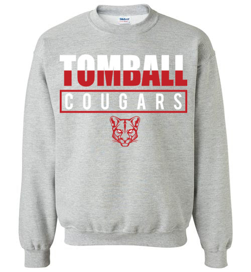 Tomball High School Cougars Sports Grey Sweatshirt 29